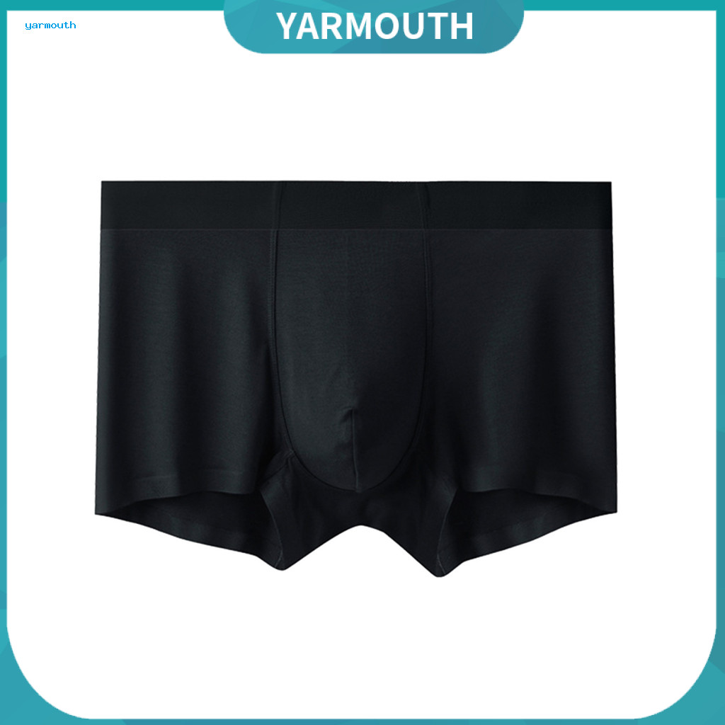 Soft Modal Boxer Briefs Breathable Men Boxers Men's Slim Fit Mid-rise Underwear with Elastic Waistband U-convex Seamless