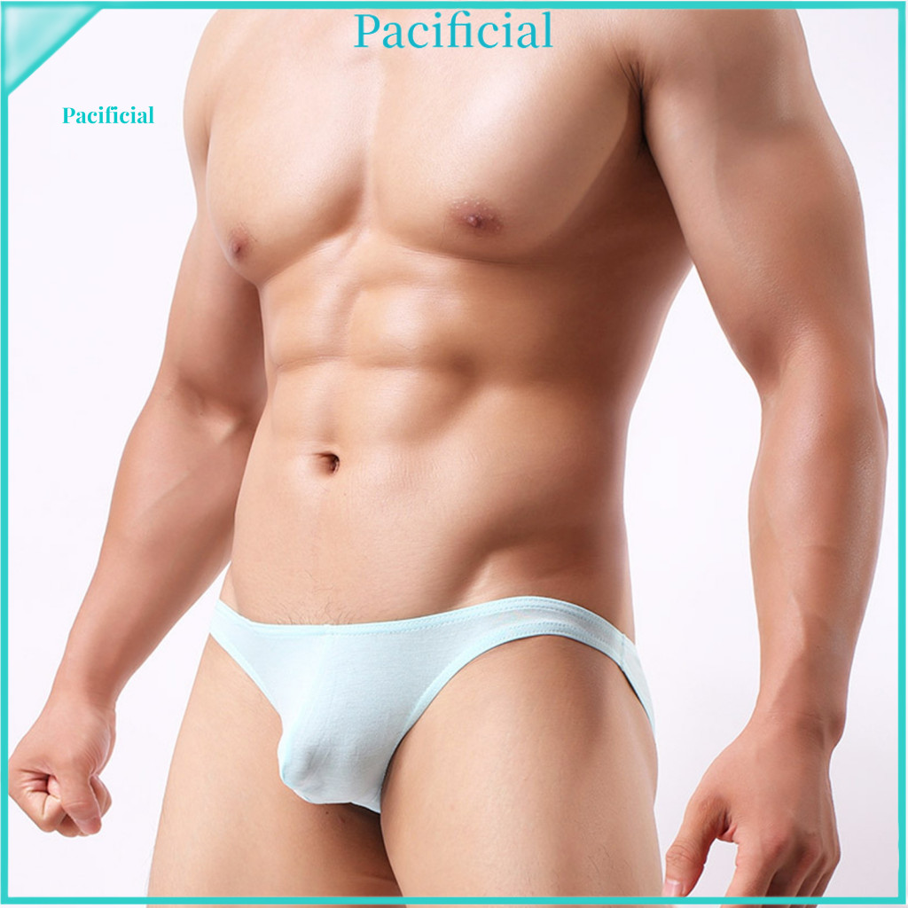 Moisture-wicking Briefs Tagless Men Men's Seamless Low-waist Breathable Underwear Invisible U-convex Design Comfortable
