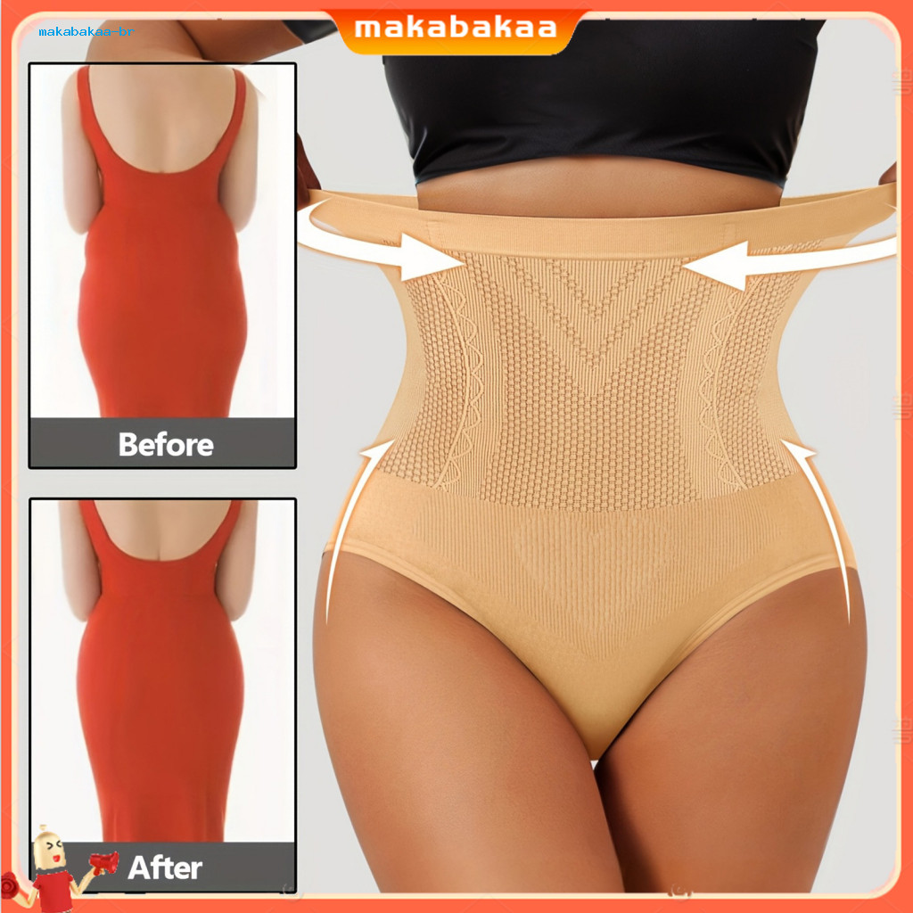 Women’s High Waist Tummy Control Shapewear Briefs – Seamless Breathable Hip Lift Back Support Invisible Panties for