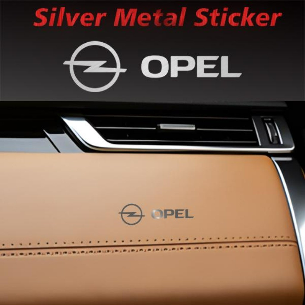 Kit 10 Peças 3D Adesivo Logotipo Emblema de Metal Tuning Carro For Opel Corsa Astra Mokka Insignia Zafira