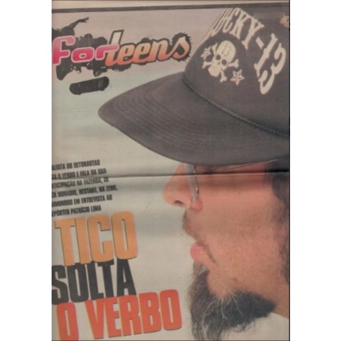 JORNAL FORTEENS, DE 20/01/2011, COM TICO SANTA CRUZ (DETONAUTAS) NA CAPA.