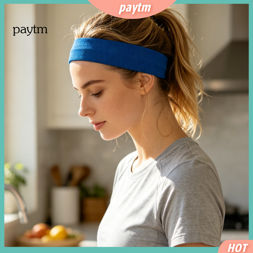Sweat Wicking Headbands for Men Women Running Headband Non-slip Sports for Breathable Moisture-wicking Sweatband Elastic