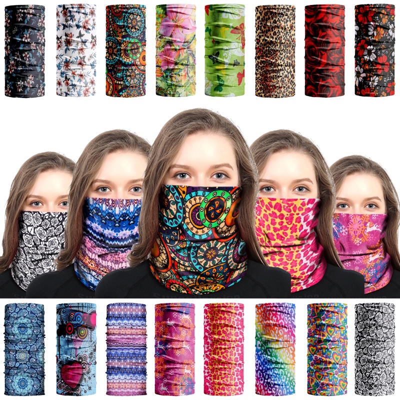 Bigfoot - Feminino Estilo Feminino Máscara Facial Colorida Padrão Bandana Buff para Ciclismo Exercício Corrida ao ar livre