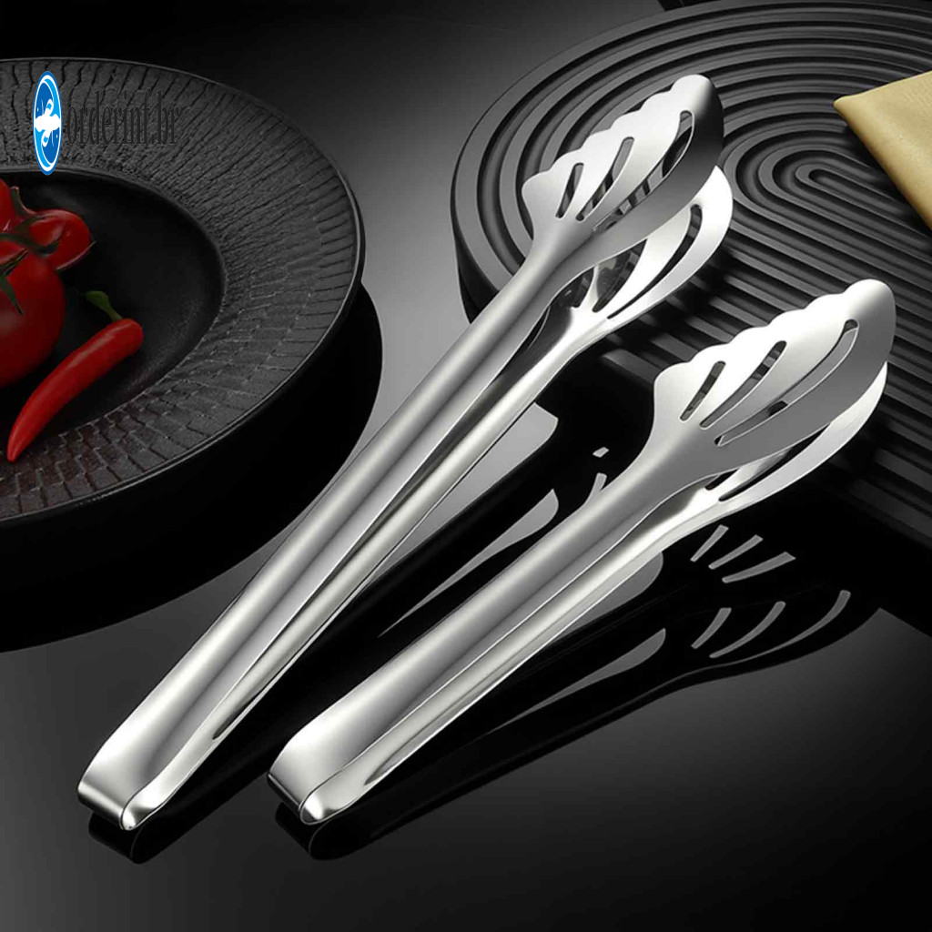 Kitchen Tongs for Grilling Heavy Duty Utensils Stainless Steel with Non-slip Grip – Hollow Out Bbq Cooking Serving Air