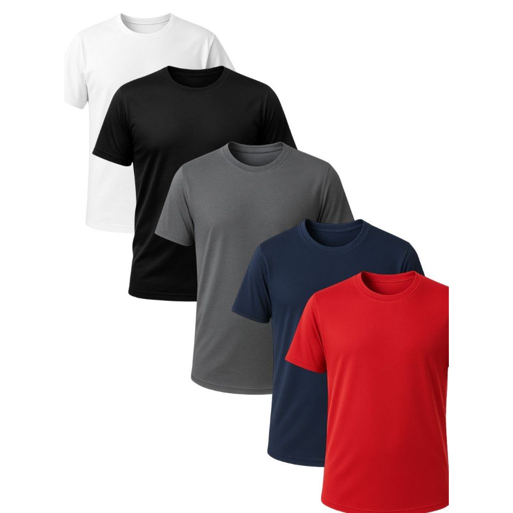 Camiseta Masculina Plus Size Casual Moda Esportiva Dry Fit Academia Esportes Treino Confortável