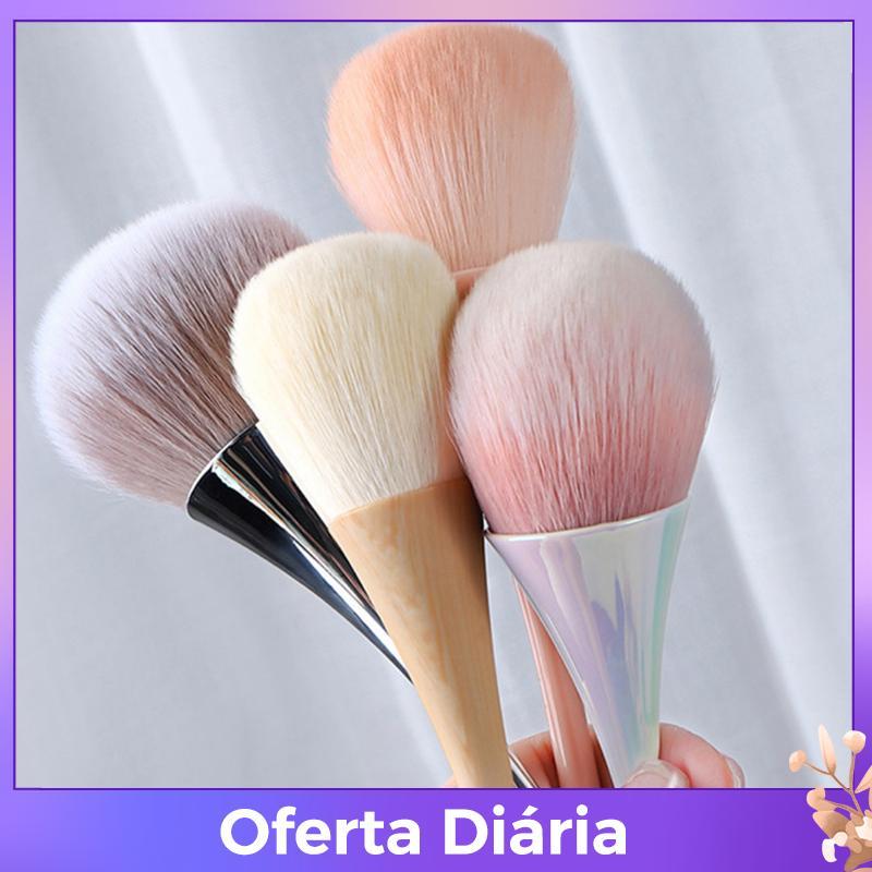 Esteque Sem Poeira Limpeza Escova De Unhas Manicure Da Arte Do Prego Cabeça Grande Flor Pó Blush Salão Maquiagem Beleza
