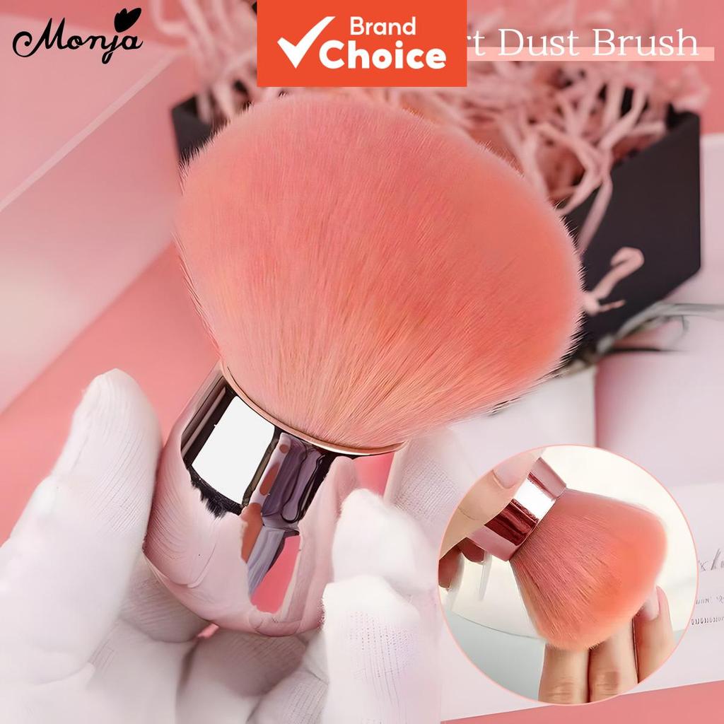 Pincel de Poeira para Unhas Monja, Escova em Forma de Cogumelo, Macia, Removedor de Pó para Limpeza de Unhas, Gel,