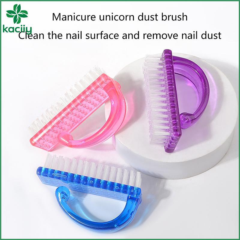 Escovas De Limpeza Para Unhas , Manicure , Remoção De Poeira , Ferramenta De Grande Plástico Pedicure , Fibra Macia , Lã