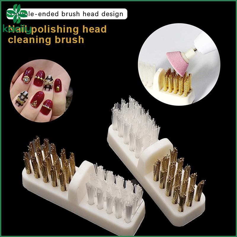 KC 1 Peça Cortador De Manicure Broca De Unhas Escova De Limpeza Fio De Cobre Remover Poeira Limpa Dura Macia Ferramentas