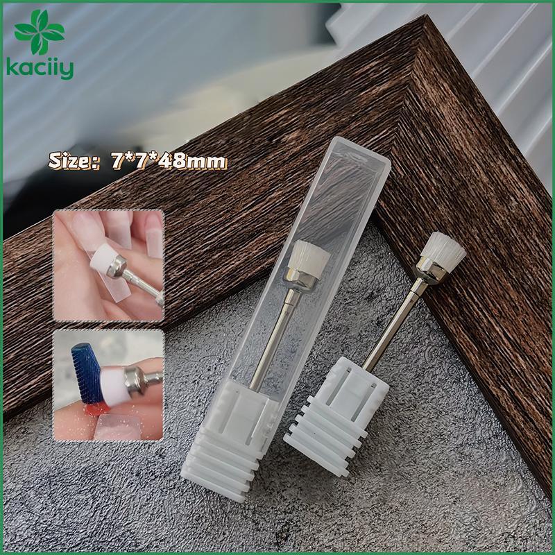KC 1 Peça Cortador De Manicure Broca De Unhas Escova De Limpeza Remover Poeira Limpa Dura Macia Ferramentas De Cabeça De
