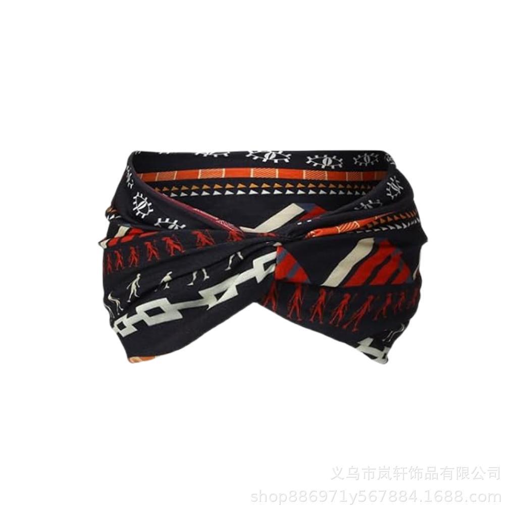 Europeu europeu americano feminino largo boêmio esportes bandana escorregadio feminino africano bandana esportes Yoga ba