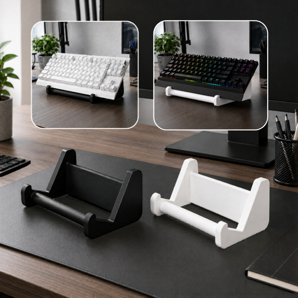 Suporte Teclado Computador Minimalista Design Decorativo Escritório