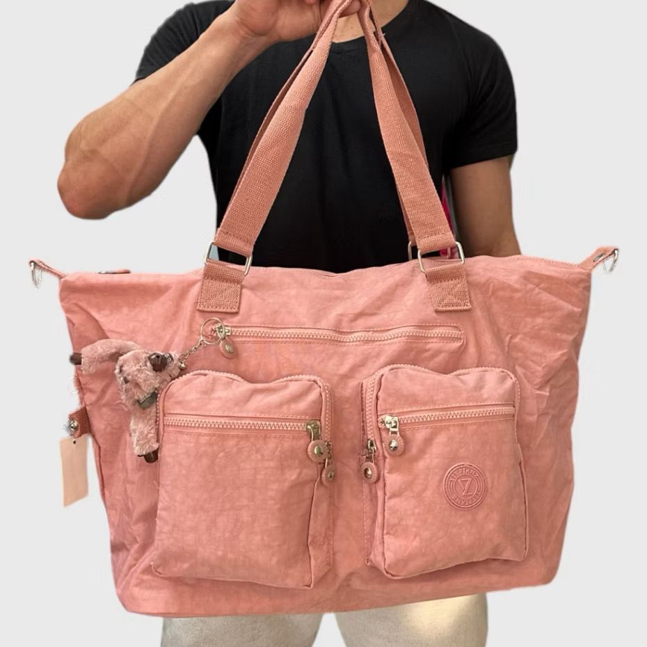 Bolsa Maternidade Transversal de Ombro Feminina Casual Cabe Notebook Trabalho Escolar Faculdade