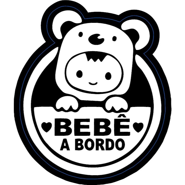 Adesivo Bebê a Bordo para Carros Autocolante Universal Fofo Colorido Crianças Pais Filhos AD1061