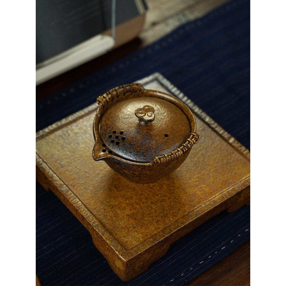 Original Retro grés embreagem pote estilo japonês zen Kung Fu bule de chá fácil de fazer Gaiwan chá zen conjunto de chá