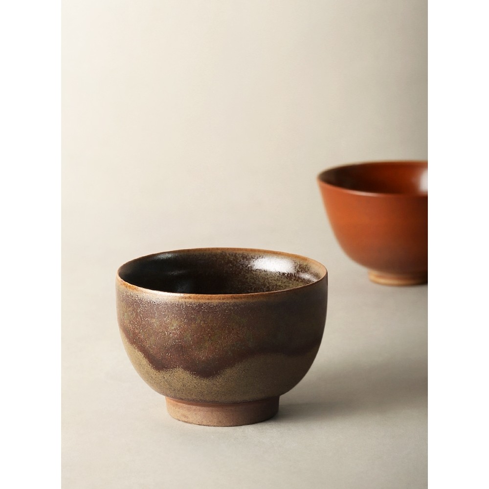 Nove terra Retro grés xícara de chá forno mudança mestre xícara de chá Zen Kung Fu conjunto de chá único copo Teaware