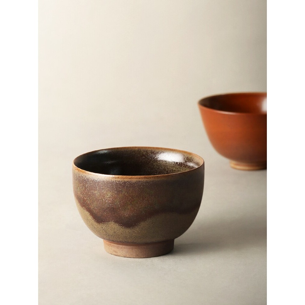 Nove terra Retro grés xícara de chá forno mudança mestre xícara de chá Zen Kung Fu conjunto de chá único copo Teaware