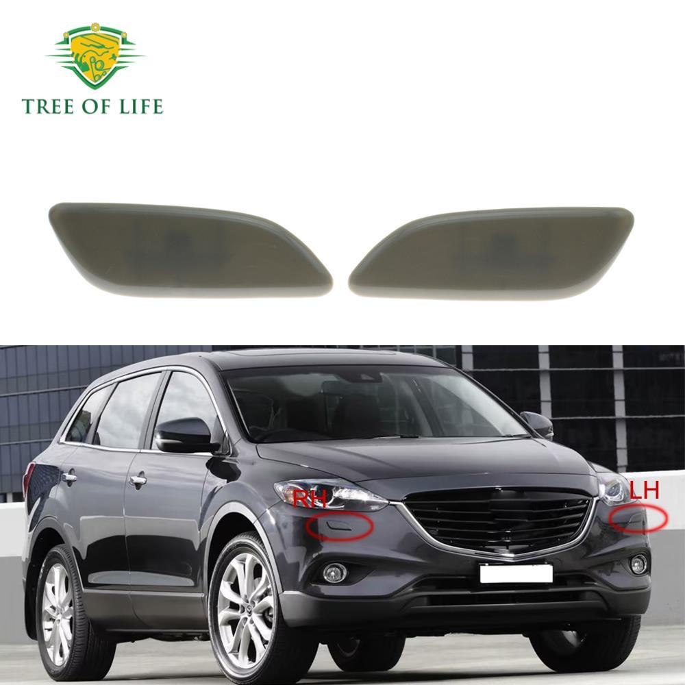 Para Mazda CX-9 CX9 2007 2008 2009 2010 2011 2012 Sem Pintura Amortecedor Dianteiro Farol Lâmpada Lavadora Spray Limpeza
