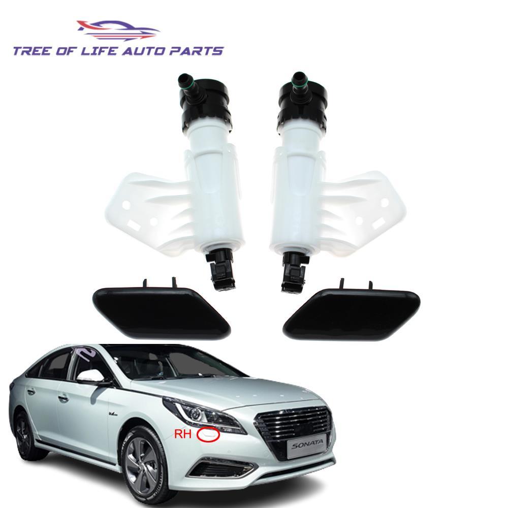 Bico Lavador De Farol Dianteiro , Bomba De Spray De Limpeza + Tampa De Cobertura Para Hyundai Sonata Híbrido LF 15-17 98