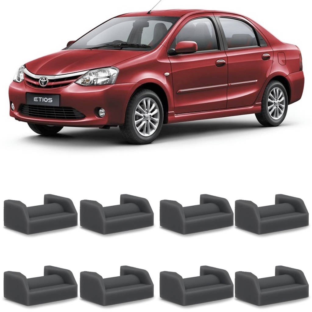 Kit 8 Bucha Reparo Limitador de Porta Toyota Etios 2013 2014 2015 2016 2017 2018 2019 2020 2021 2022