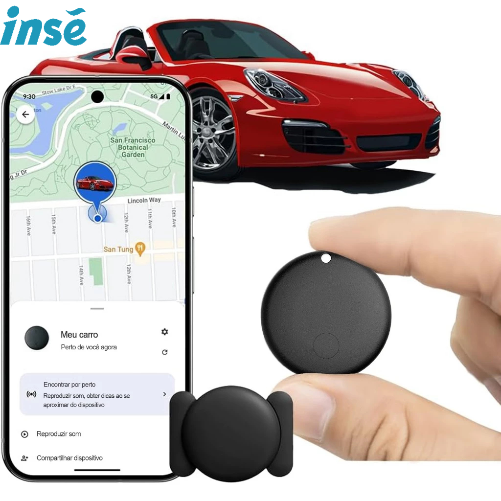 Localizador Inteligente Google Find My Device Tag Android com Capa Magnética Protetora
