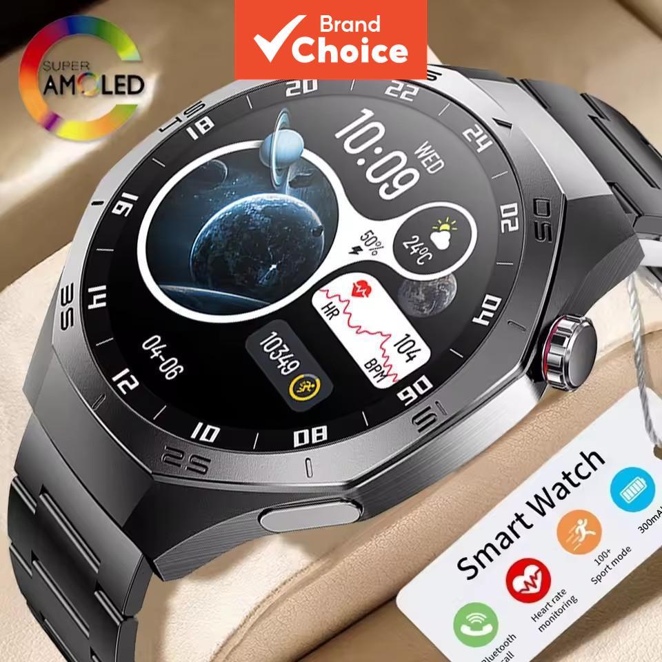 Relógio Inteligente GPS 5 Pro - Relógio Masculino com Monitor de Saúde, à Prova d'Água, Rastreador Esportivo Clássico