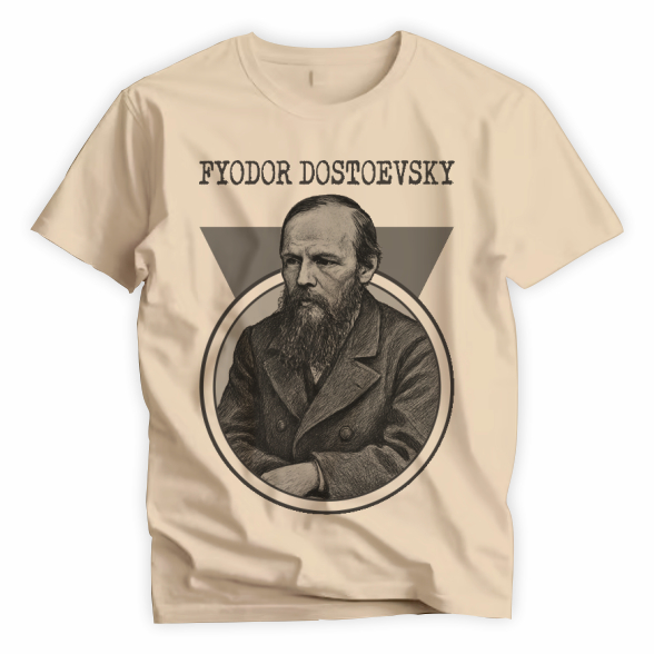 Camiseta Unissex Poliéster Fyodor Dostoevsky Fiódor Dostoiévski B1934