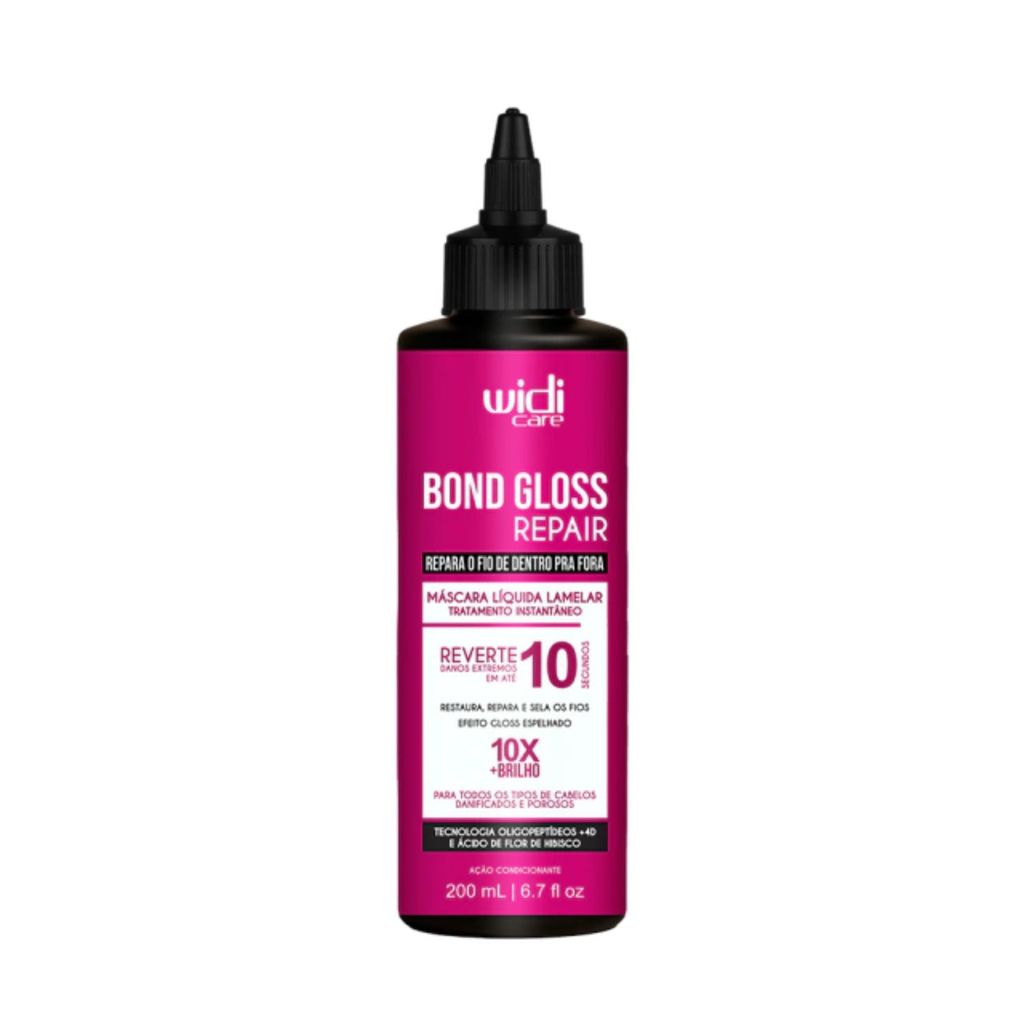 Máscara Líquida Widi Care Bond Gloss Repair Ação Lamelar 200ml