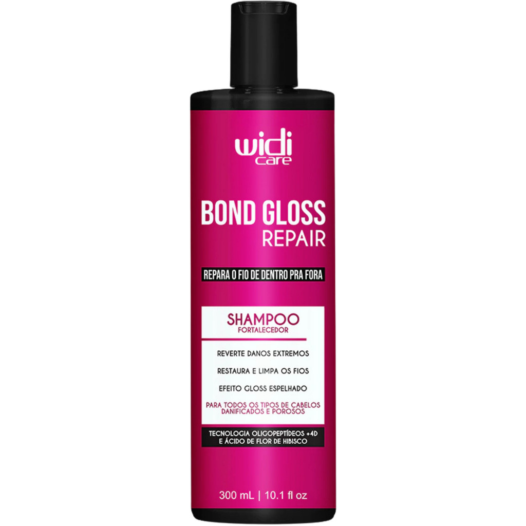 Shampoo Fortalecedor Widi Care Bond Gloss Repair Tratamento Reparador Porosidade Capilar 300ml