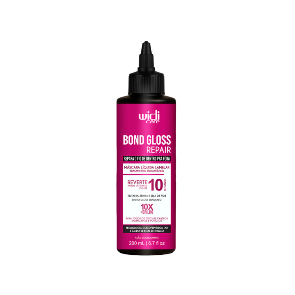 Bond Gloss Repair Máscara Líquida Lamelar Ação Condicionante 200ml - Widi Care