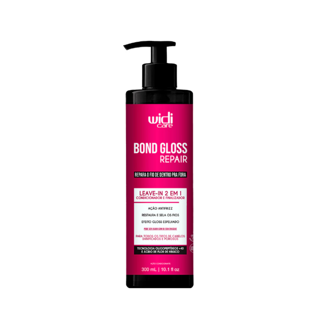 Bond Gloss Repair Leave-In 2 em 1 Ação Condicionante 300ml - Widi Care