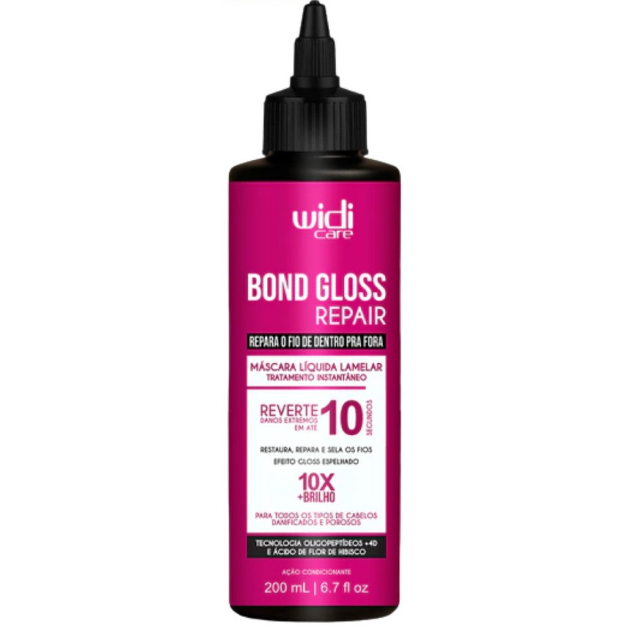Máscara Líquida Widi Care Bond Gloss Repair Ação Lamelar 200ml