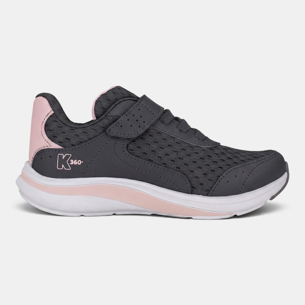 Tênis Infantil Kidy K360 Energy 2 Preto com Rosa