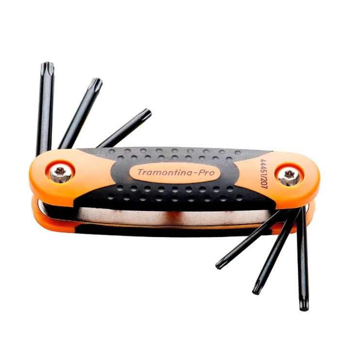 Jogo de Chave Torx Tramontina-PRO 44451/207 T10 X T40 com 7 Pecas