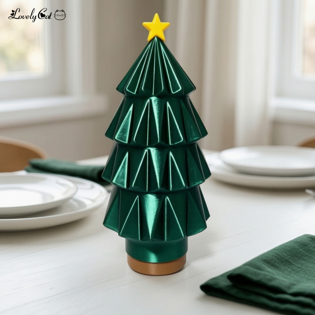 Maze Christmas Tree Gift Desktop Ornament for Money Box 3d Printed Puzzle Cash Holder Holiday Fun Brain Teaser Tabletop