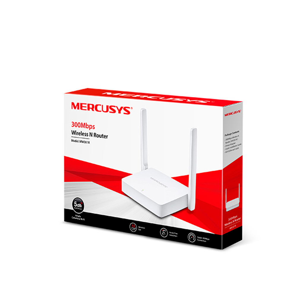 Roteador Mercusys MW301R Wi-Fi Fast Ethernet N300Mbps