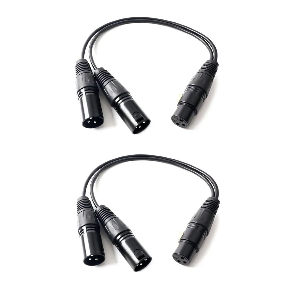kit  2 Cabo Divisor XLR Fêmea para 2 Machos MXT 40cm