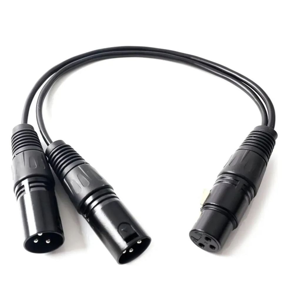 Cabo Divisor XLR Fêmea para 2 Machos MXT 40cm