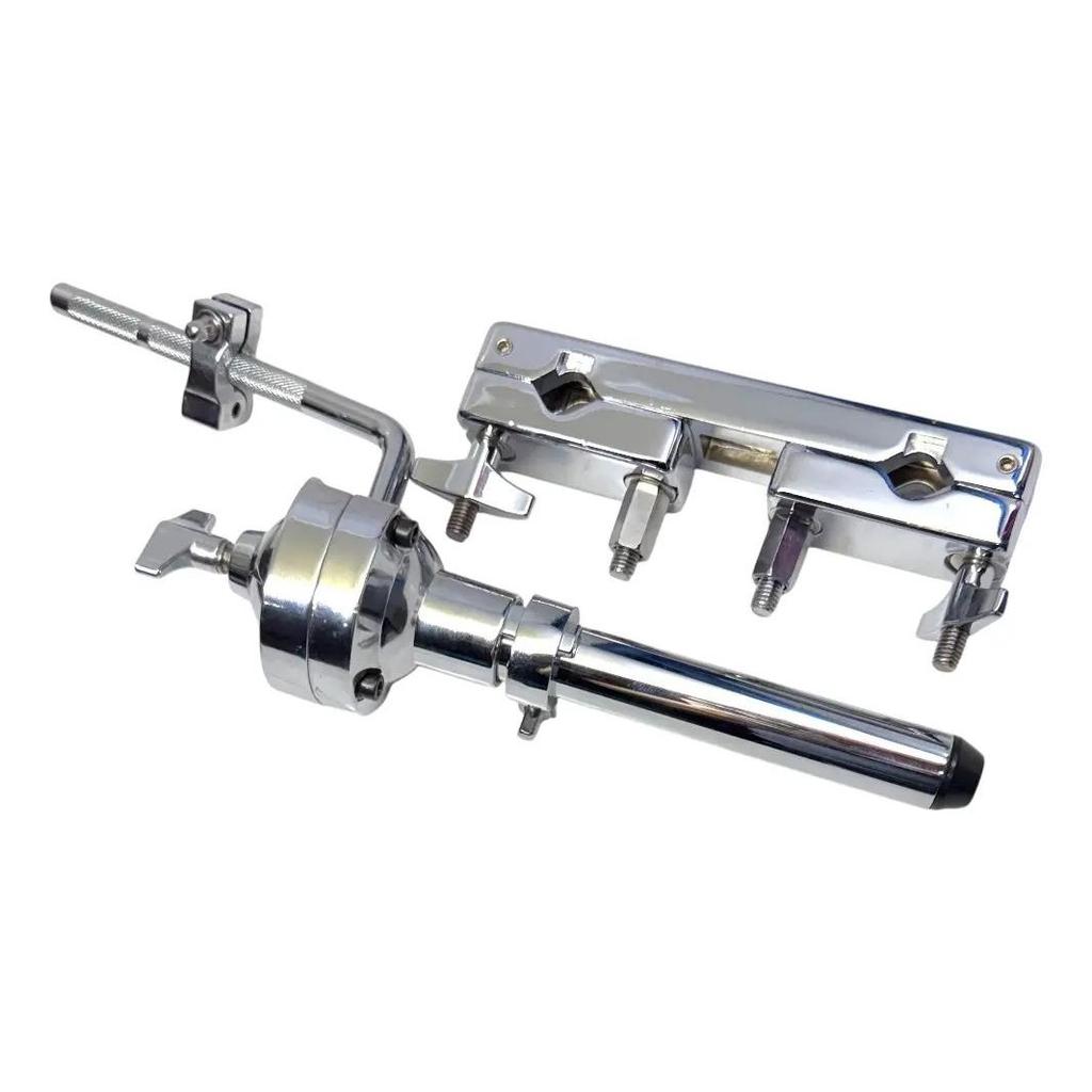 Kit Clamp Nagano Com Tom Holder Joint Ball Cromado Cdp + Thd