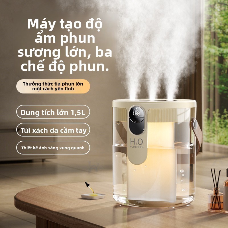 Umidificador de Spray duplo com Display Digital inteligente portátil de mesa
