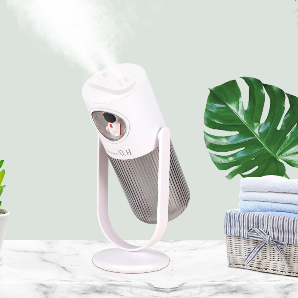 Umidificador de Ion Negativo Duplo Spray USB Purificador de Mesa de Escritório Sem Fio