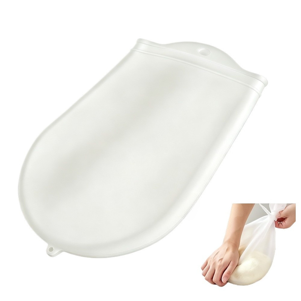 Saco De Amassar Massa De Silicone Reutilizável , Mãos Limpas , Ferramenta De Cozimento Para Preparação De , Pastelaria ,