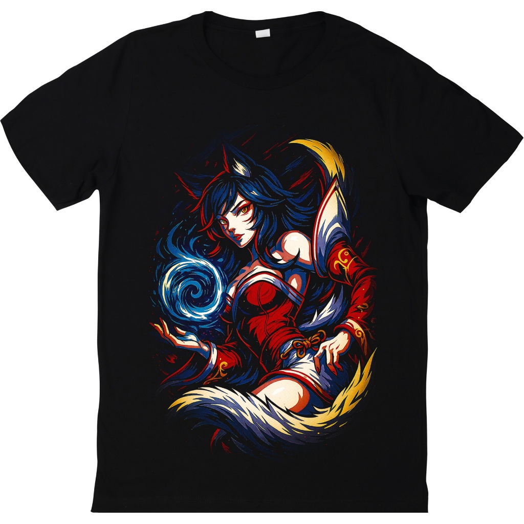 Camiseta Ahri League Of Legends LoL Gamer | Blusa Unissex Camisa 100% Algodão Premium