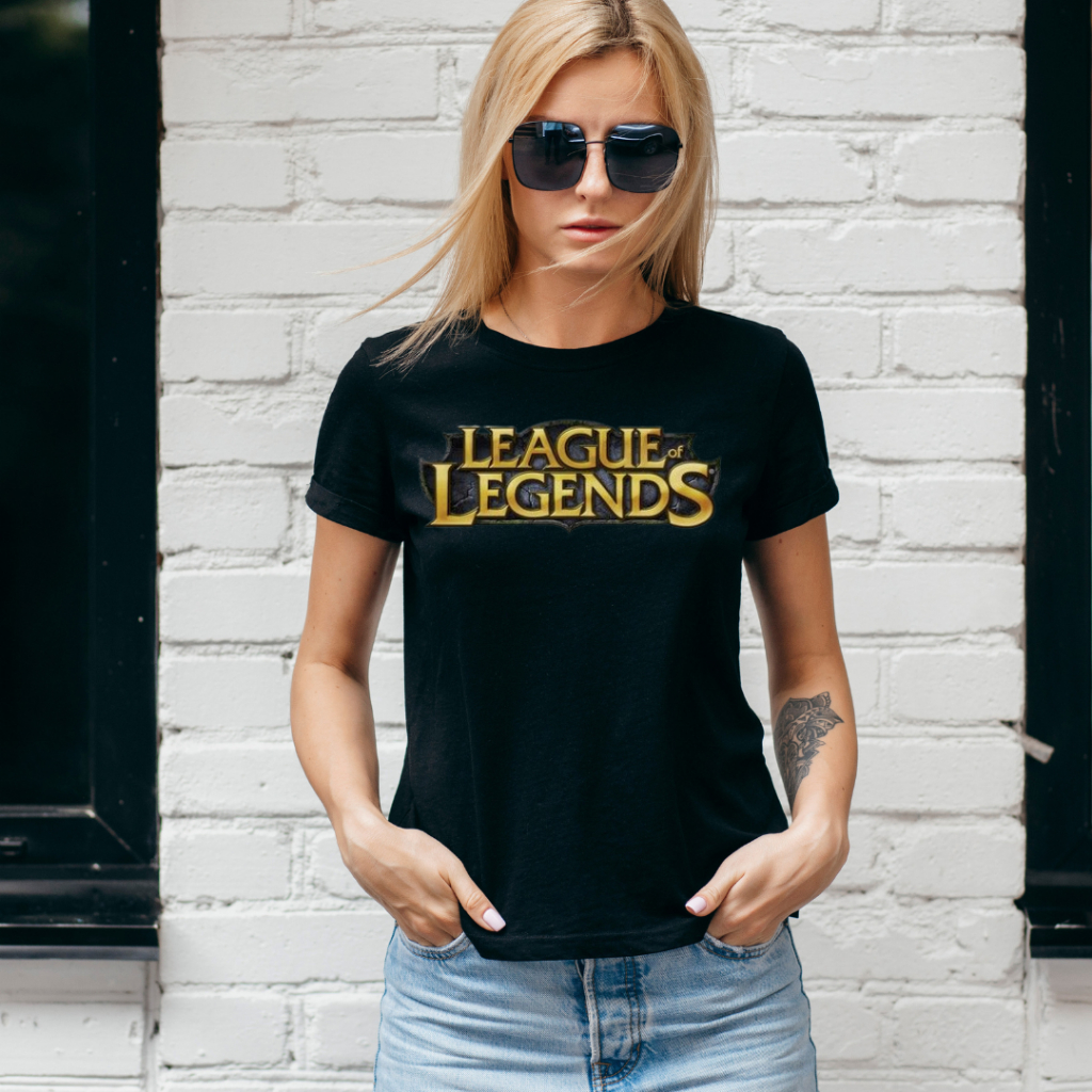 Linda Camisa Adulto e Infantil League of Legends LoL Gamers Envio Imediato