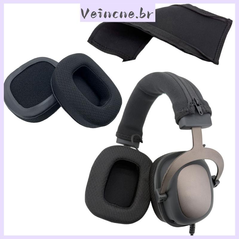 VEI Almofada Ouvido Bandana Almofadas Capa Substituição Proteína Couro Earmuffs Para Havit H2002D Gaming Head