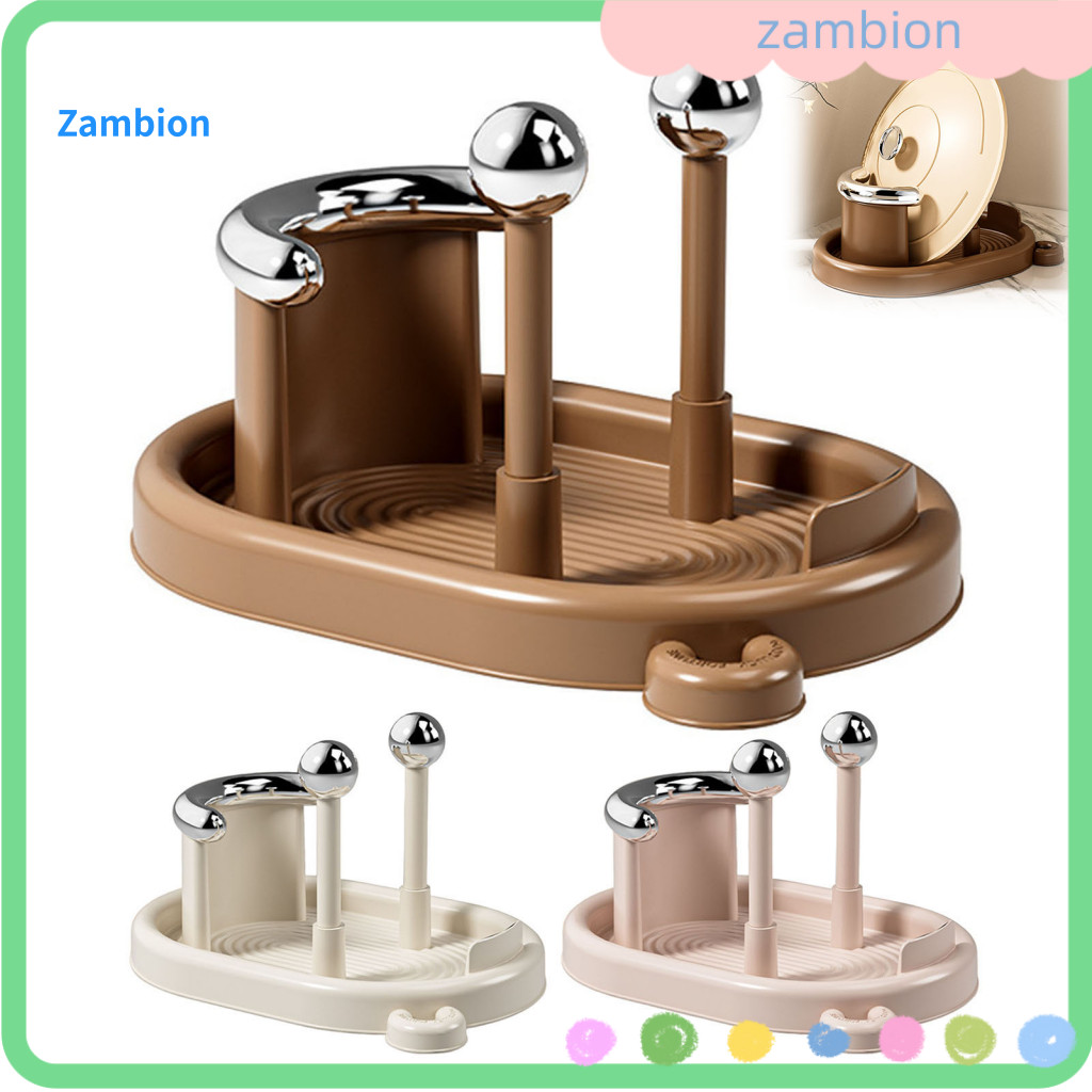 Kitchen Countertop Organizer Stable Vertical Pot Lid Rack for – Storage with Detachable Water Tray for Cutting