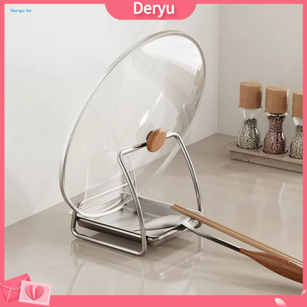 Compact Kitchen Tool Holder Countertop Organizer 304 Stainless Steel Spoon with Removable Tray Spatula Pot Lid Durable f