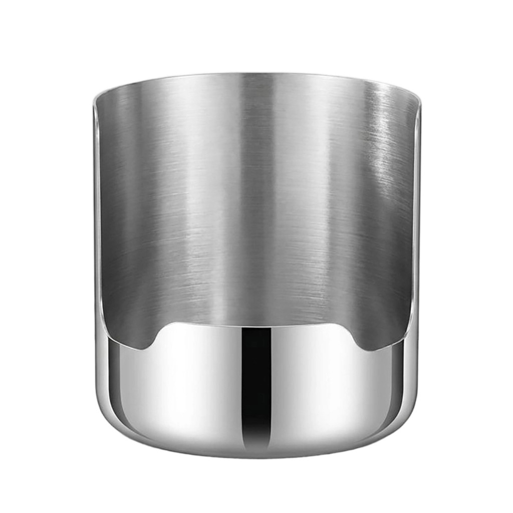 Stainless Steel Pot Lid Spoon Rack 2-in-1 Vertical Kitchen Organizer Space-saving Countertop Holder for Spatulas Tongs L