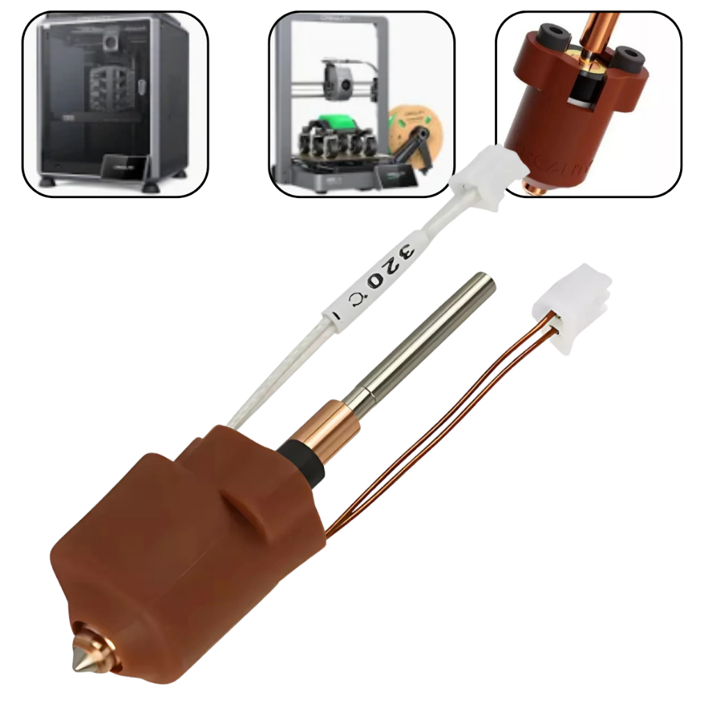 Kit Hotend Creality Termostato Aquecimento Nozzle 0.4mm k1 k1max k1c (unicornio) Bico Bocal
