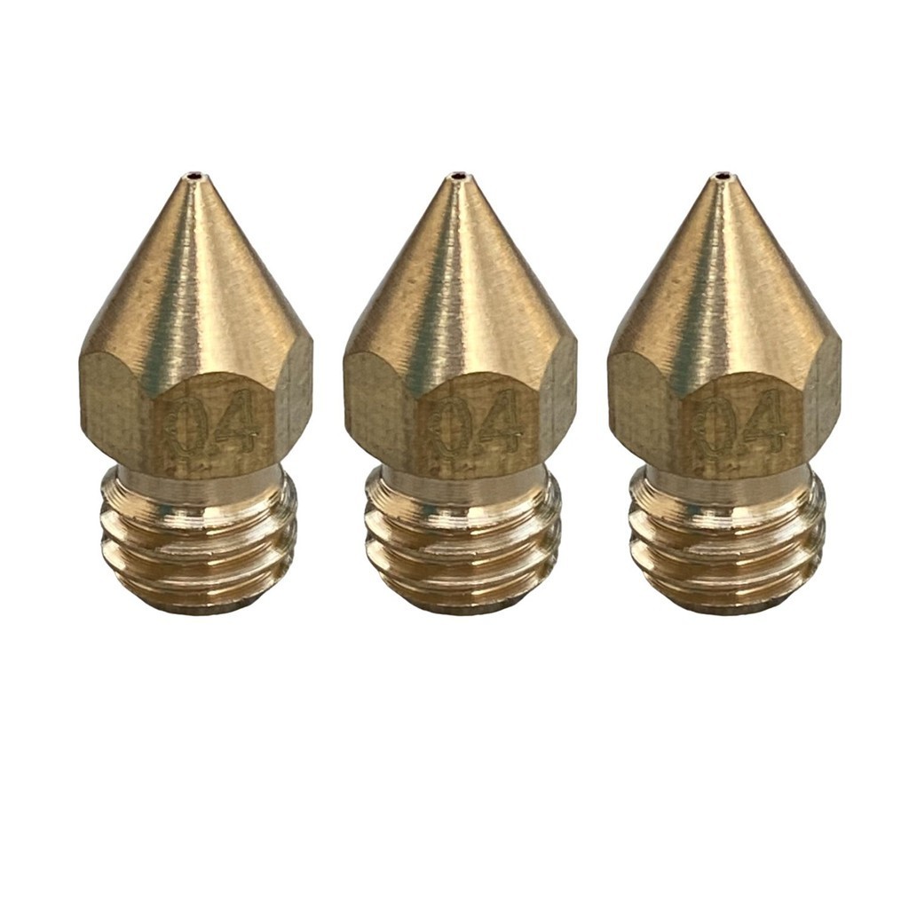 Kit 3 Bicos Nozzle P/ Hotend Impressora 3d 0.4mm Mk8 1.75mm